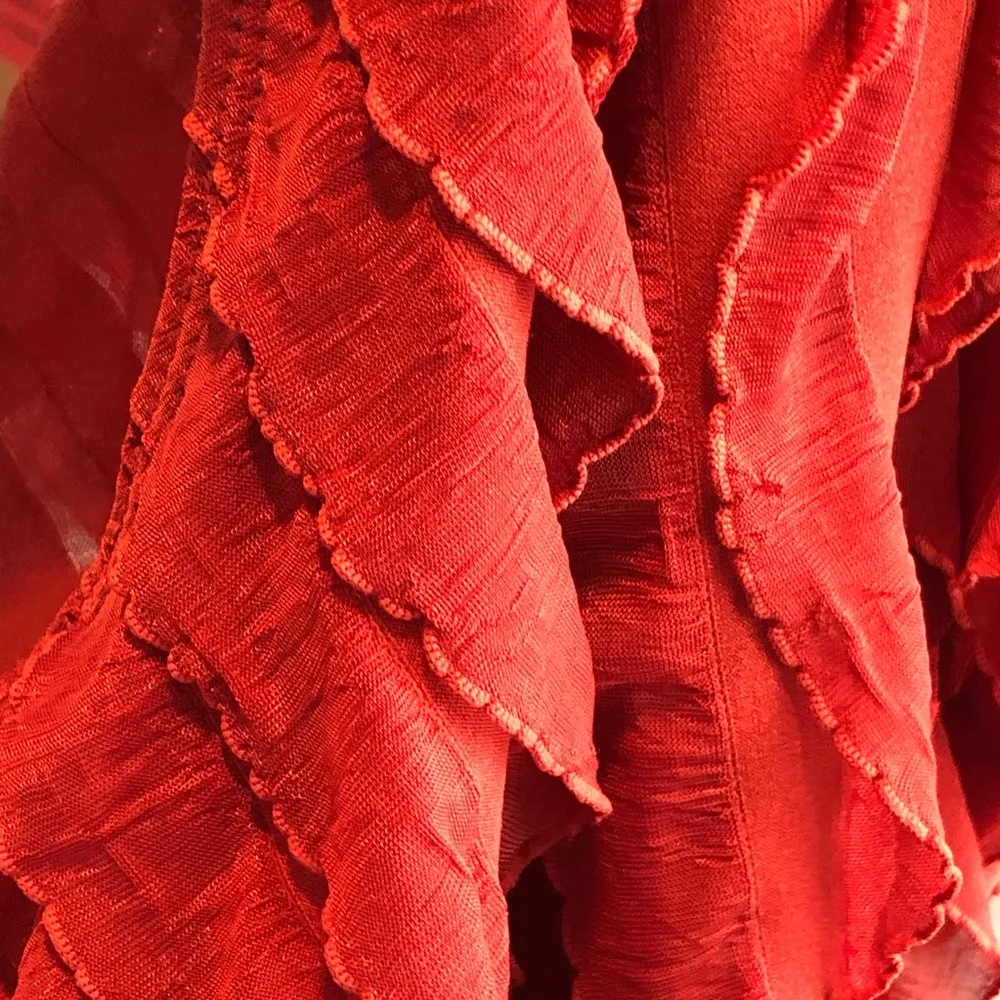 Sunny Leigh Petite Small Short Sleeve Ruffled Top - Image 4