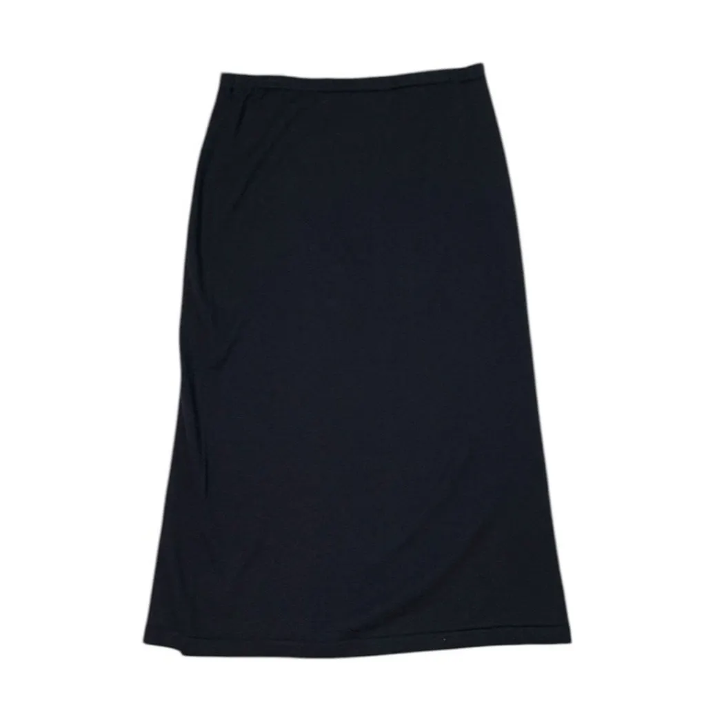 *New Storybook Knits Sweater Skirt Womens 1X Black Maxi Dark Acadamia Classic - Image 2