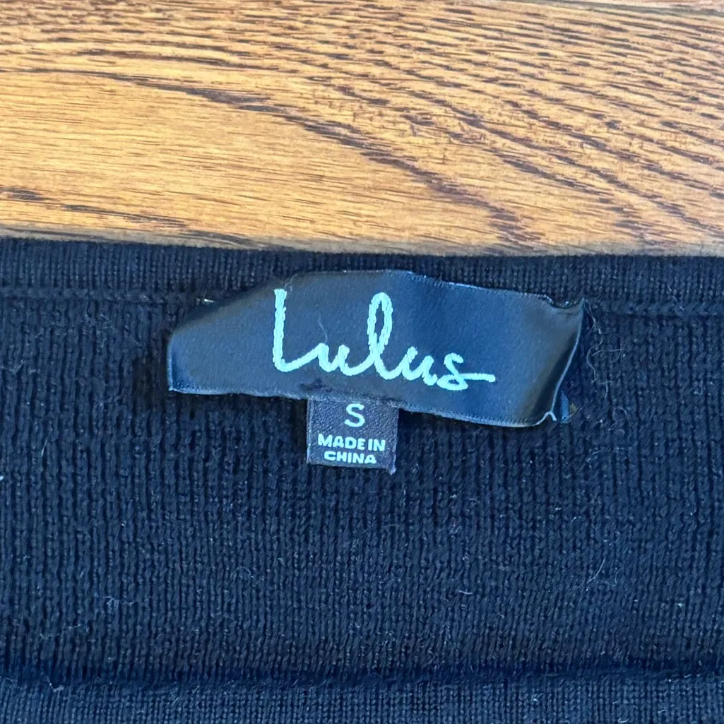 Lulu's Black Long Sleeve Dress - Image 2