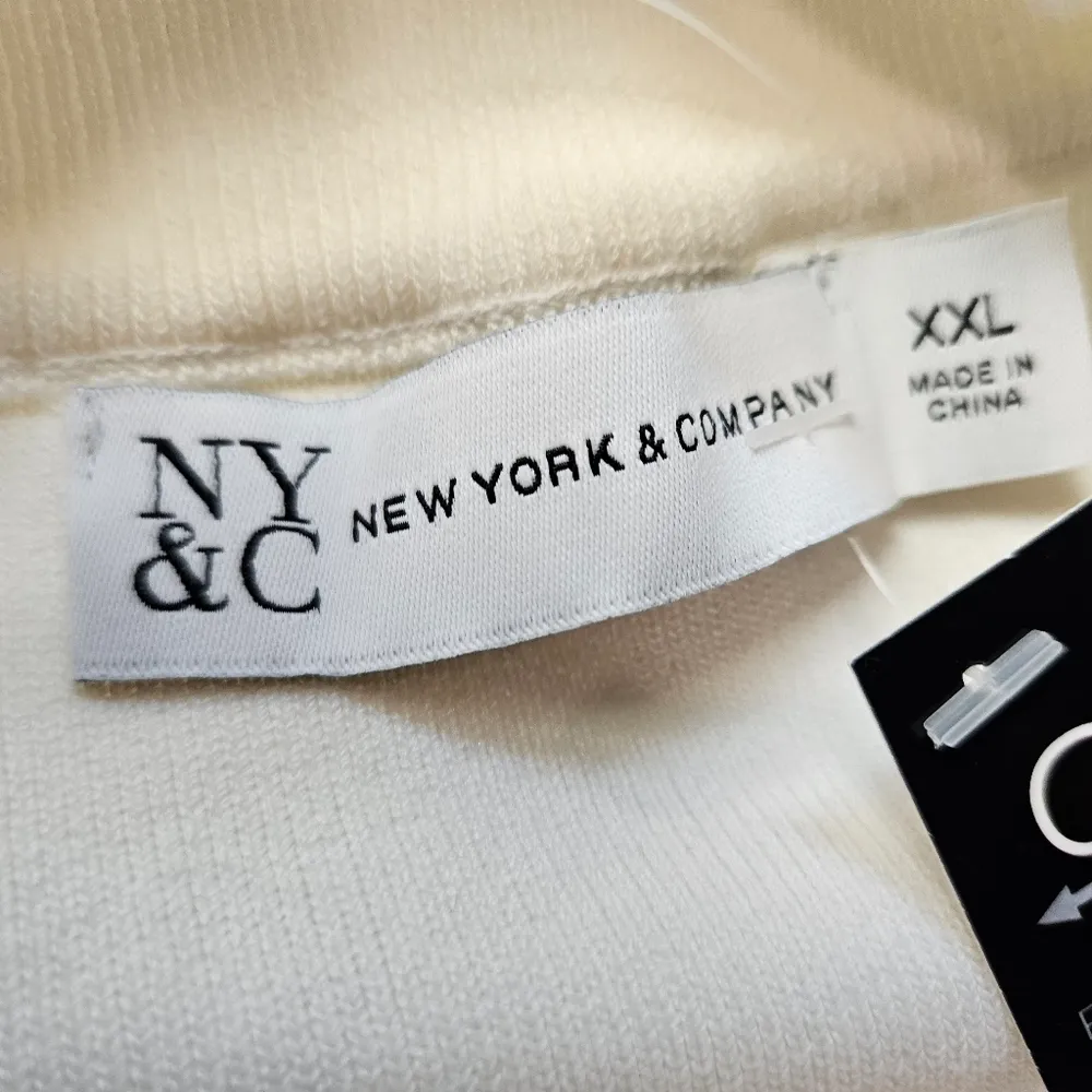 NEW YORK & COMPANY Sleeveless Dress Size xxl White - Image 4