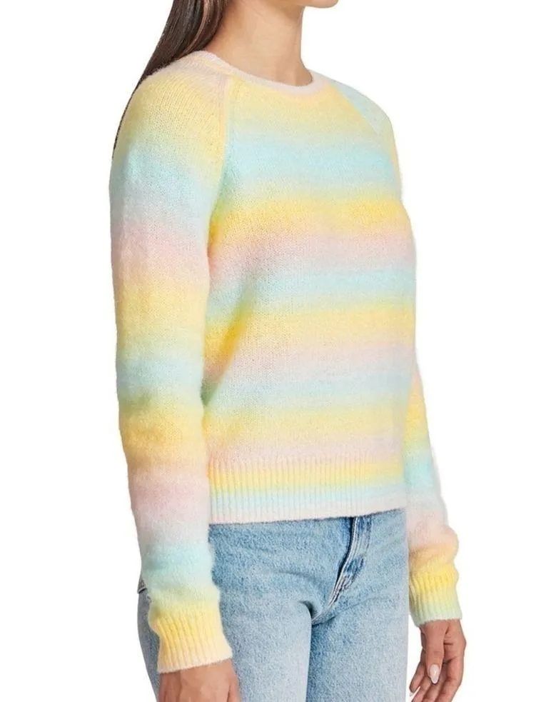 BB Dakota by Steve Madden ombré mixed blues fuzzy sweater size XL - Image 4