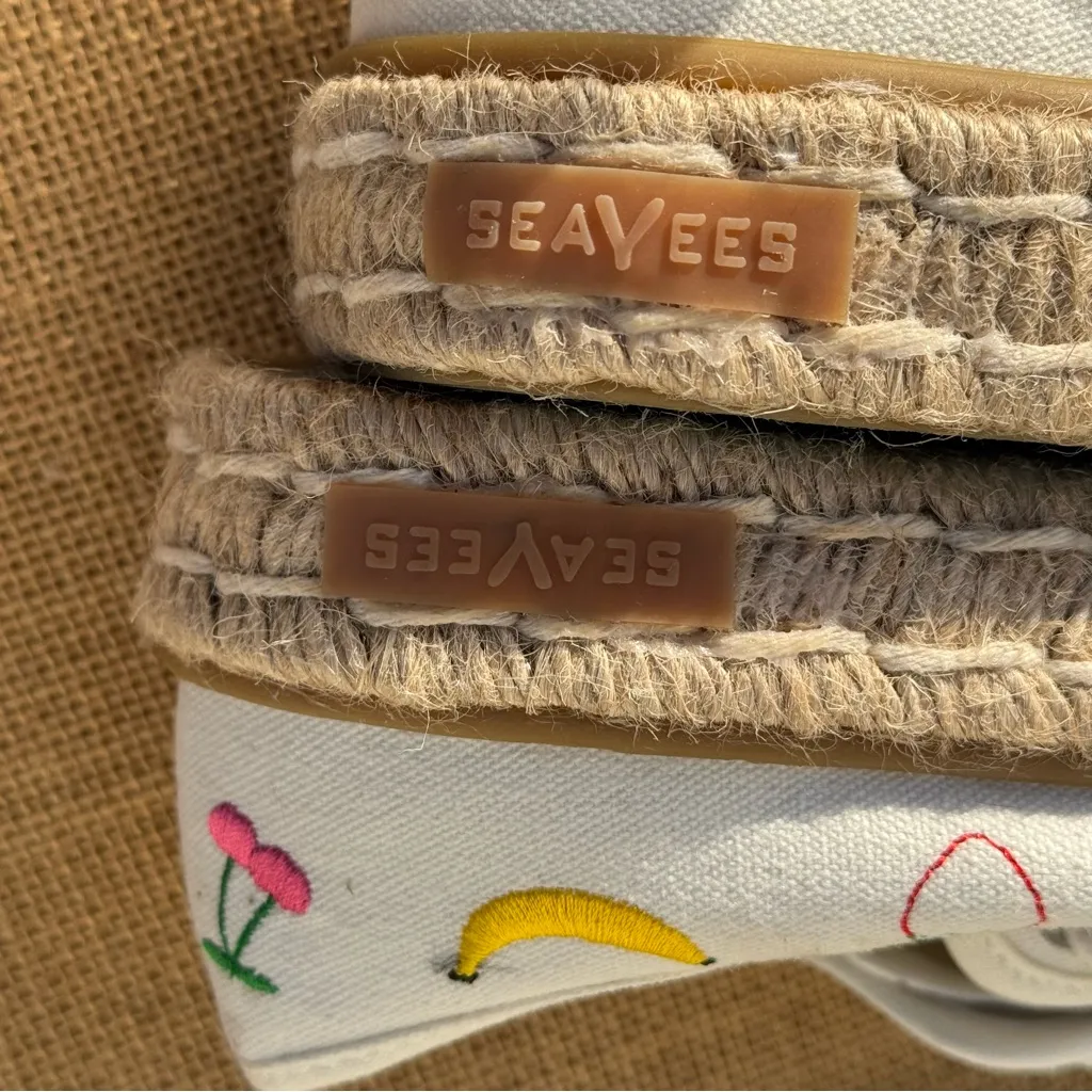 SeaVees Coronado Women’s Size 9 Canvas Espadrilles Colorful Embroidery - Image 8