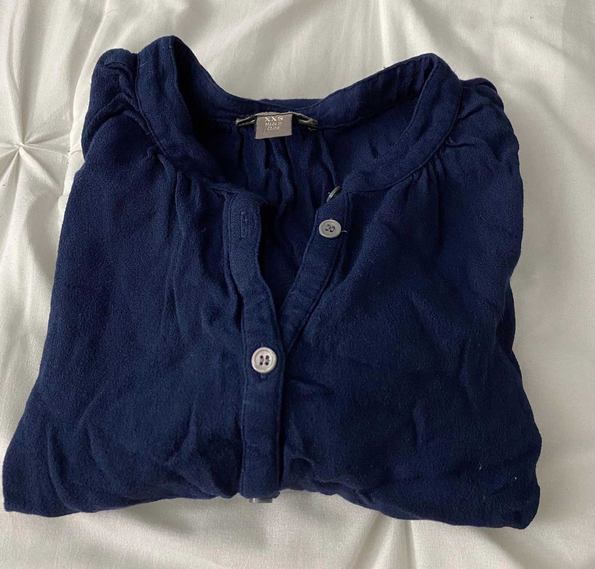Dark Blue Button Down Shirt - Image 3