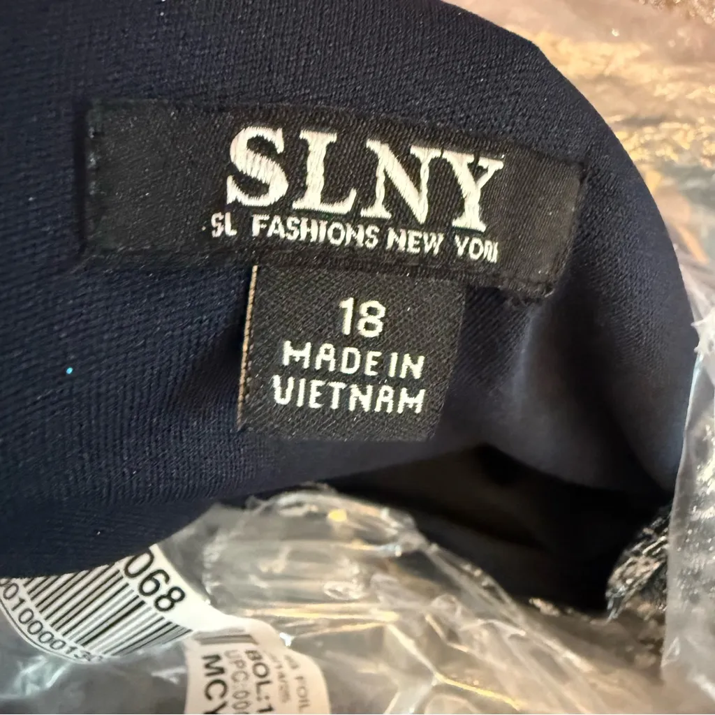 SL Fashions Metallic Print Blouson - Image 6