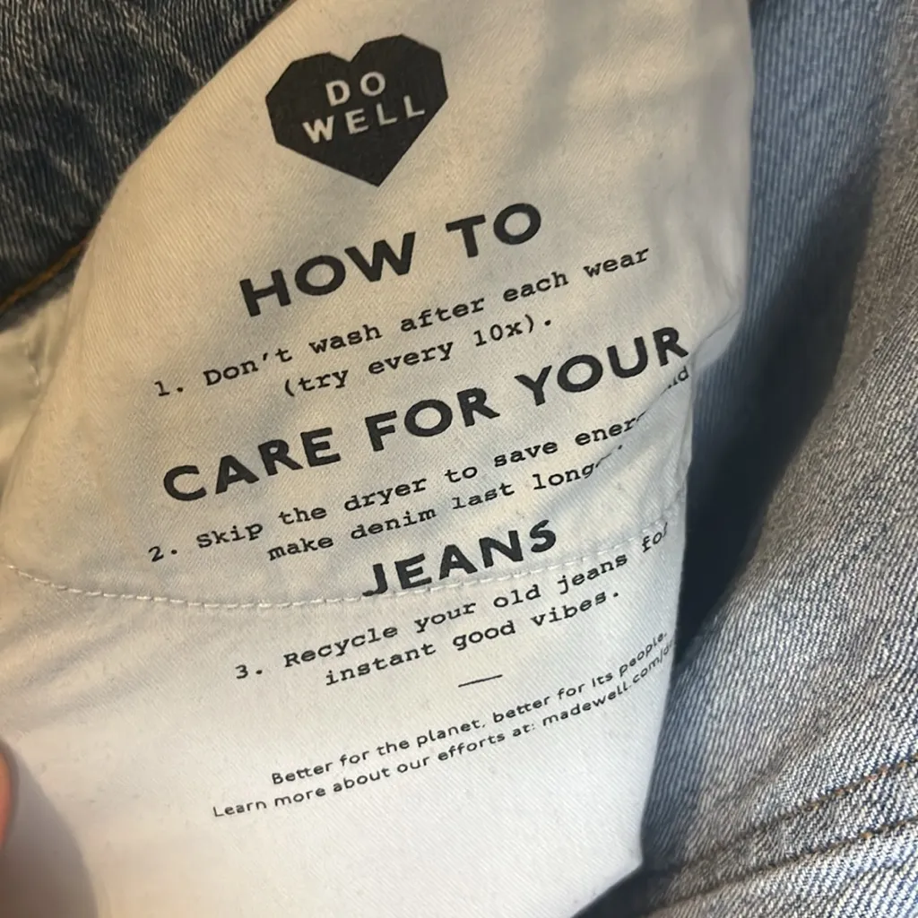 Madewell 90s Straight Enmore Wash High Rise Stretch Denim Jean 28 - Image 11