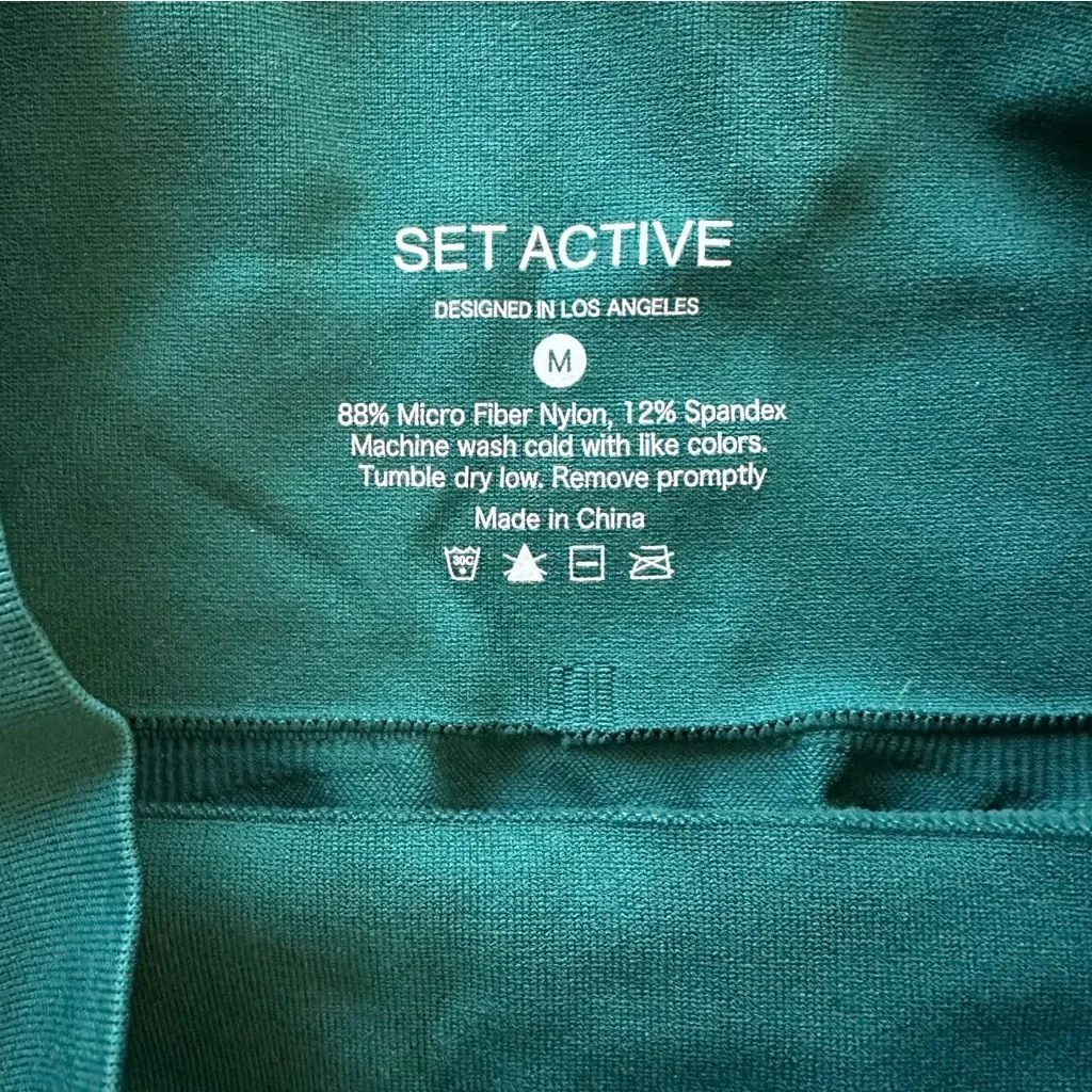 SET Active Teal Activewear Performance Short | Biker Short | Yoga | Training - Image 4