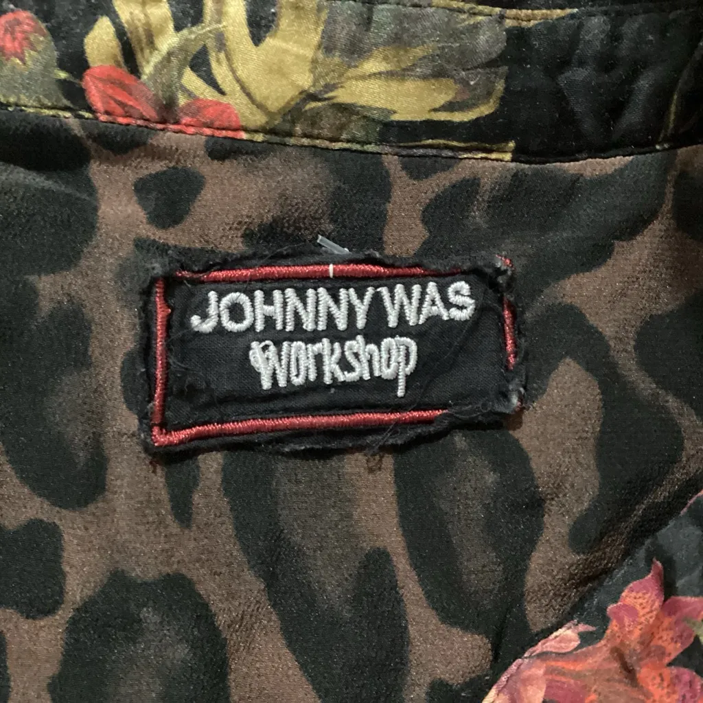 Johnny Was Workshop Mixed Media Oversized Blouse - Image 8