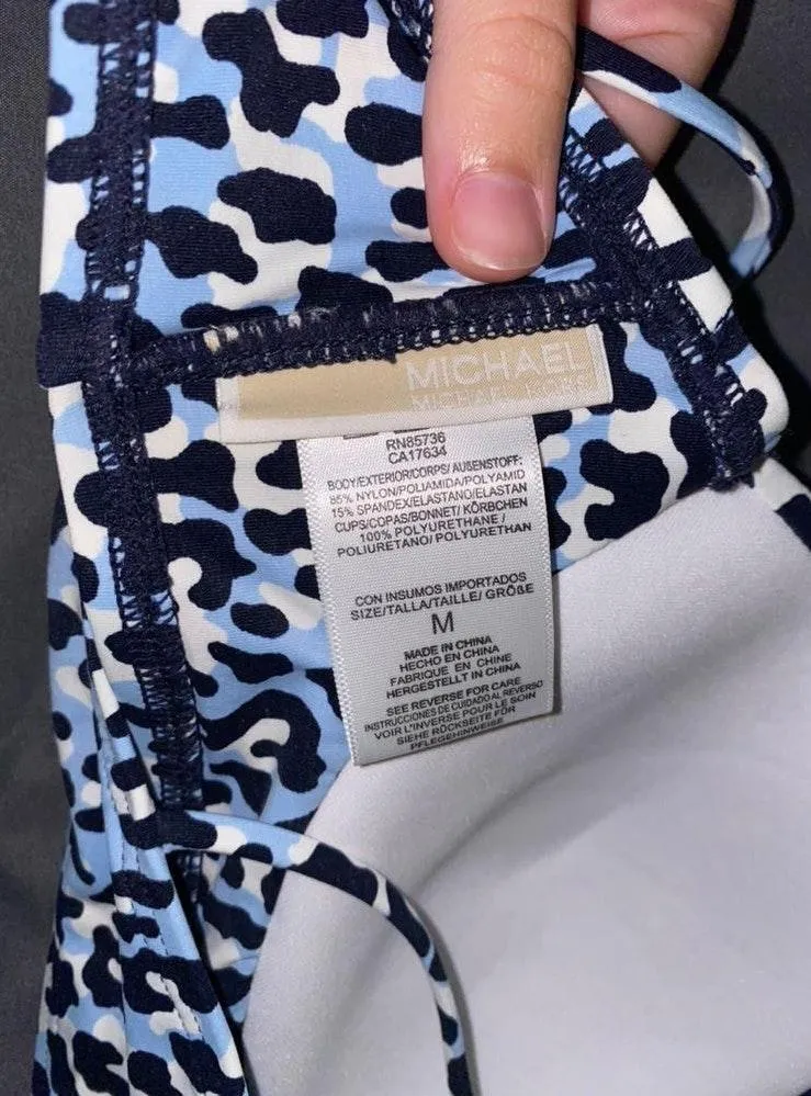 Michael Kors cheetah swimsuit top  - Image 3