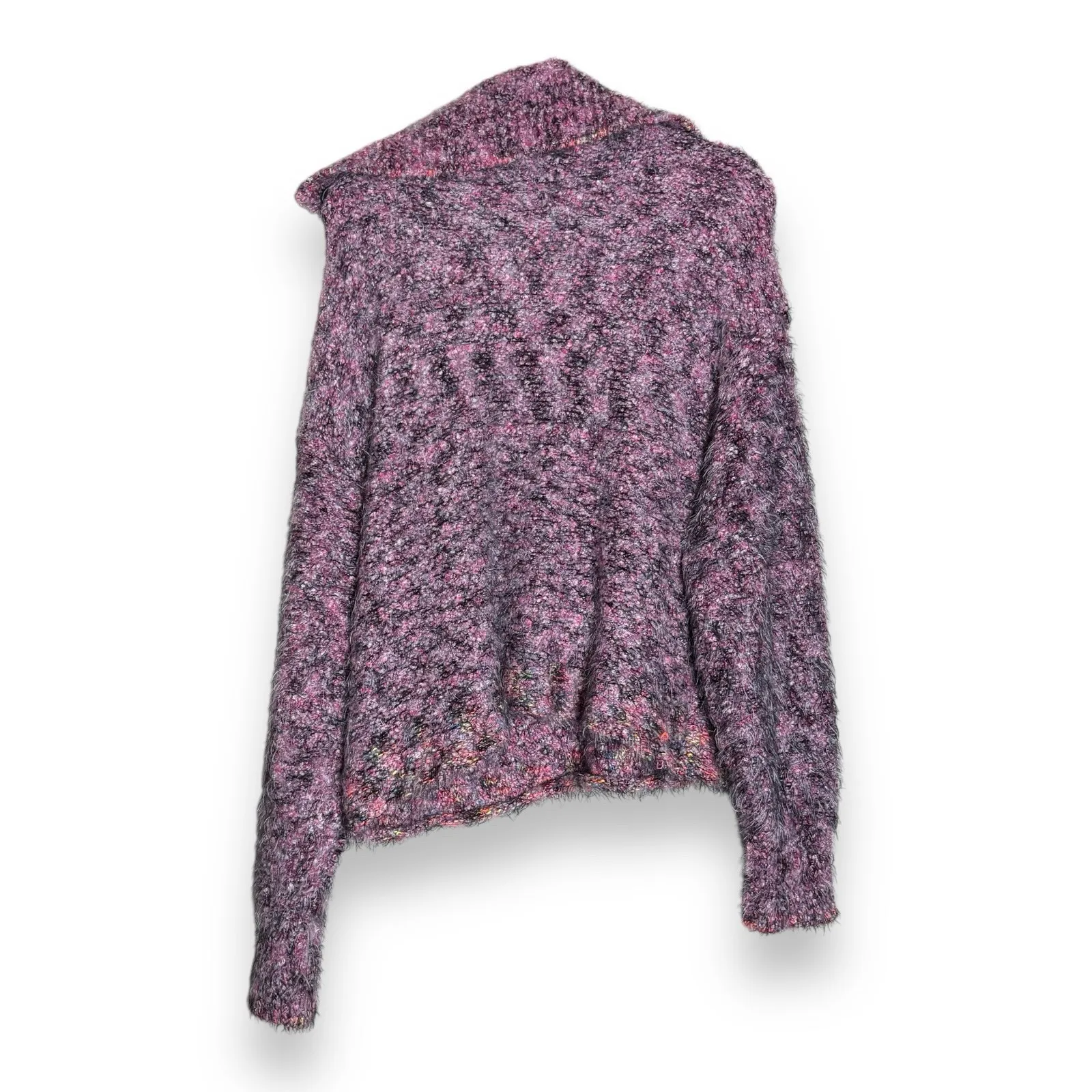Free People Pink Stella Collared Button Soft Sweater Women's Size S Oversized - Image 2