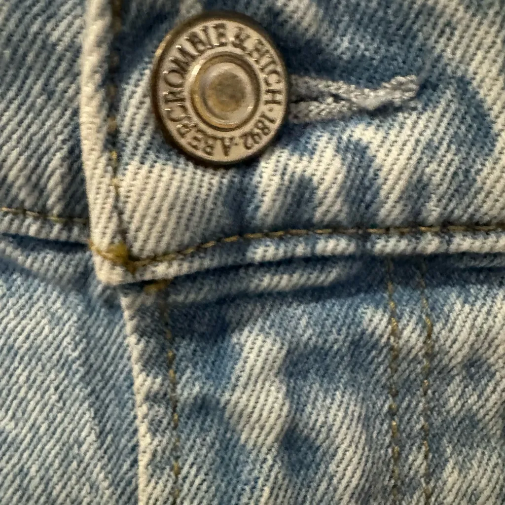 Abercrombie &‎ Fitch The Slim Straight Ultra High Rise Jeans Size 31/12 - Image 4