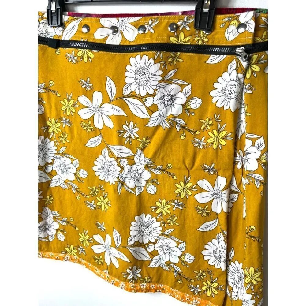 ZAND‎ Amsterdam reversible floral skirt women’s large Pink - Image 4