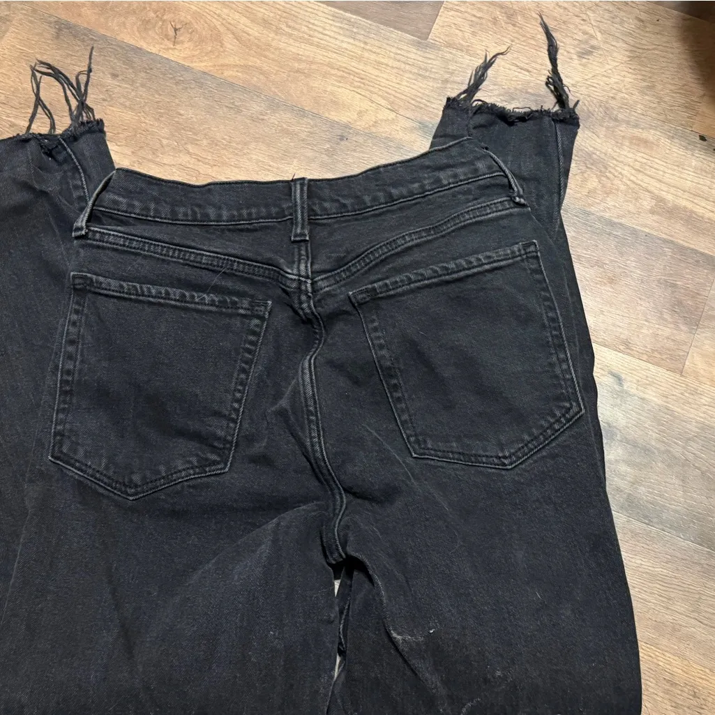 Old Navy Black O.G. Straight Jeans size 6 30 inseam - Image 3