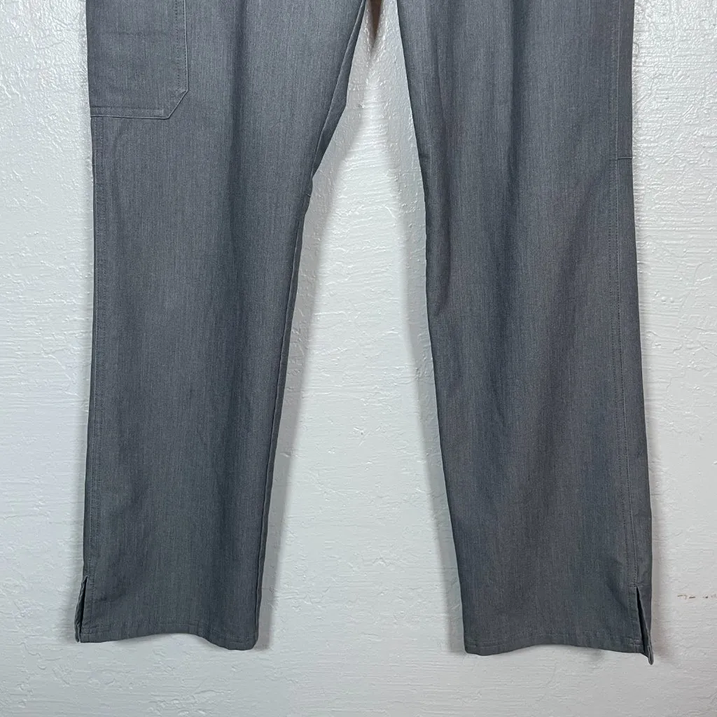 Figs Women M Graphite Gray Kade Cargo Scrub Pants Yoga Waistband Pocket - Image 2