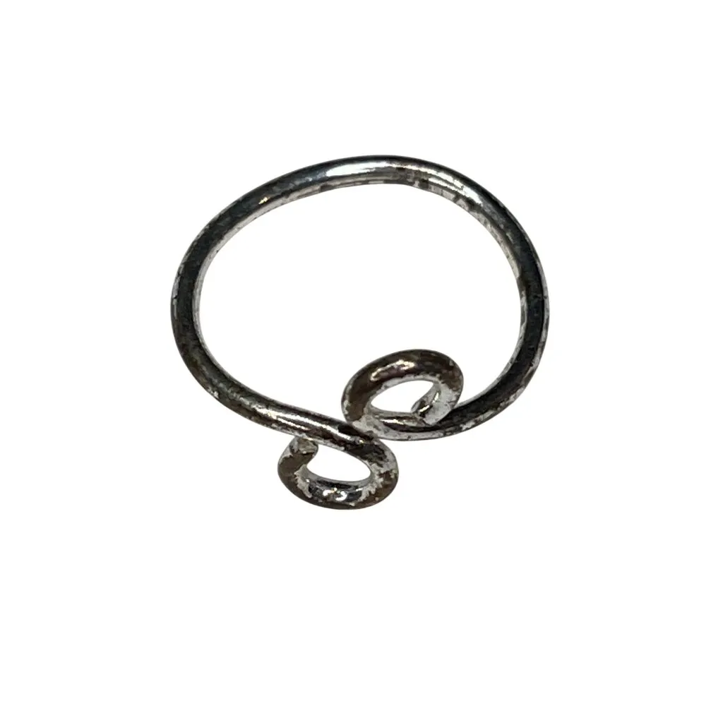Adjustable Silver Infinity Knot Open Ring Size 5.5 A125 - Image 6