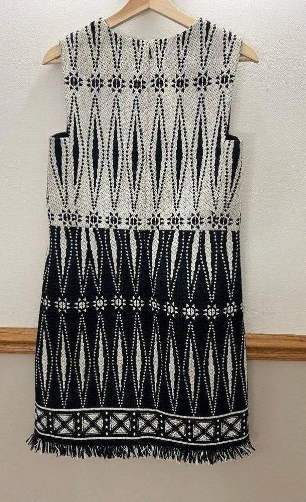 EUC Tory Burch Savora Fringe Dress Knee Length Size 6 Retails $428 - Image 5