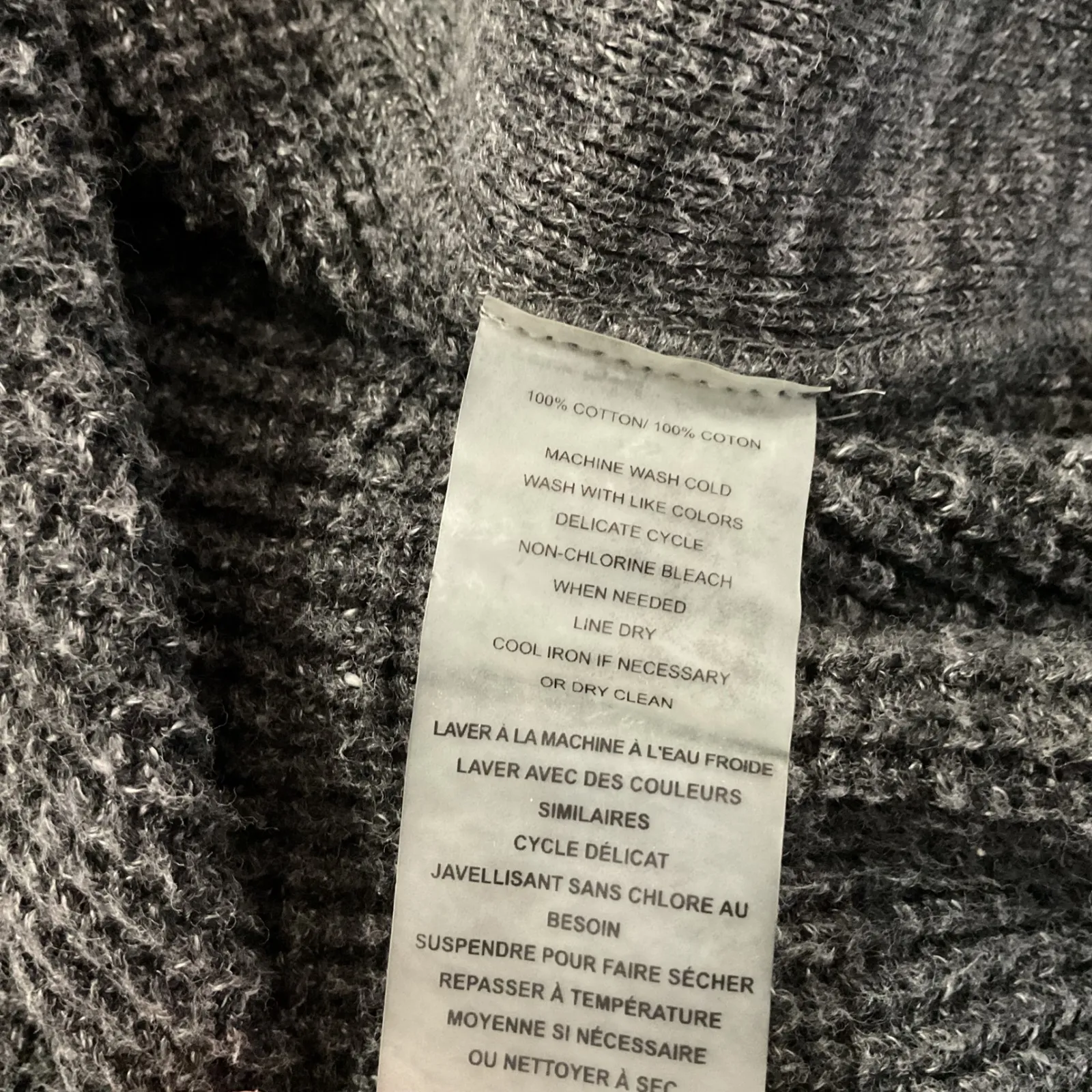 Margaret O'Leary Open Front Hooded Cardigan Sweater Thumbholes XS - Image 4