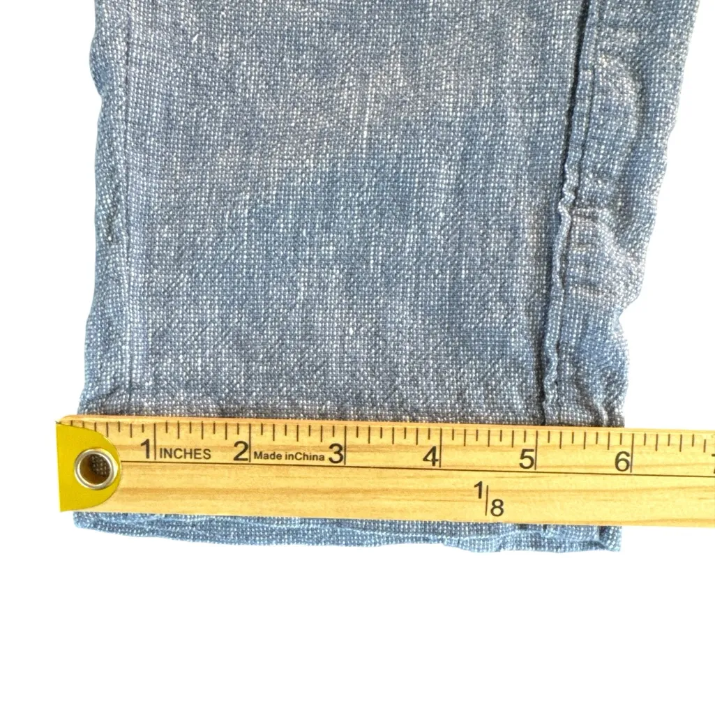 Ellen Tracy Women’s Blue Linen Pants Size‎ Medium - Image 5