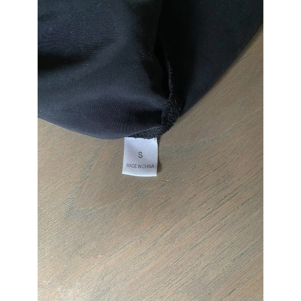 Central Park West Tank Top Women's Size Small Black Lace & block detail on Front - Image 5