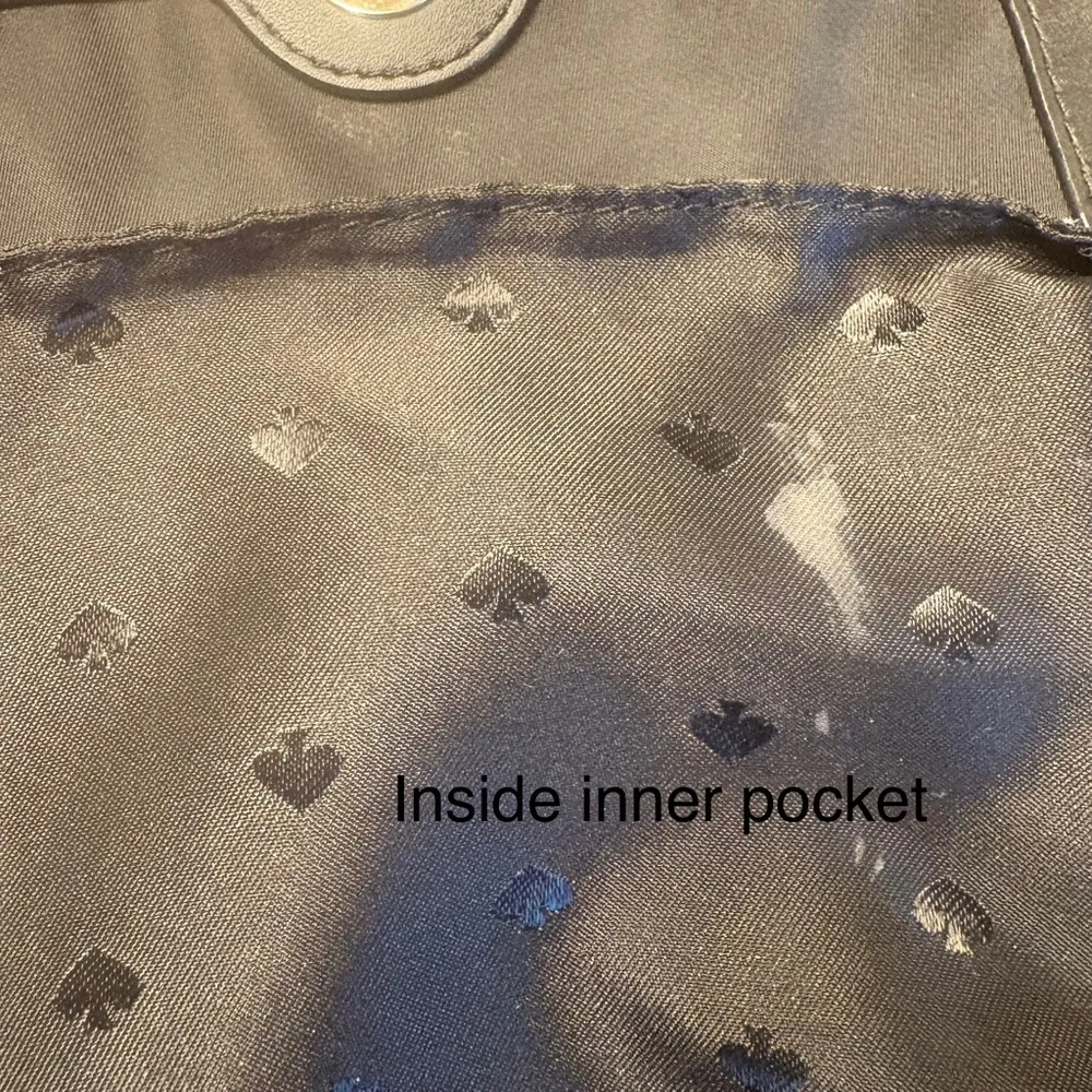 Kate Spade Carley Nylon Flap Backpack Black Drawstring Preppy Casual Athleisure - Image 16