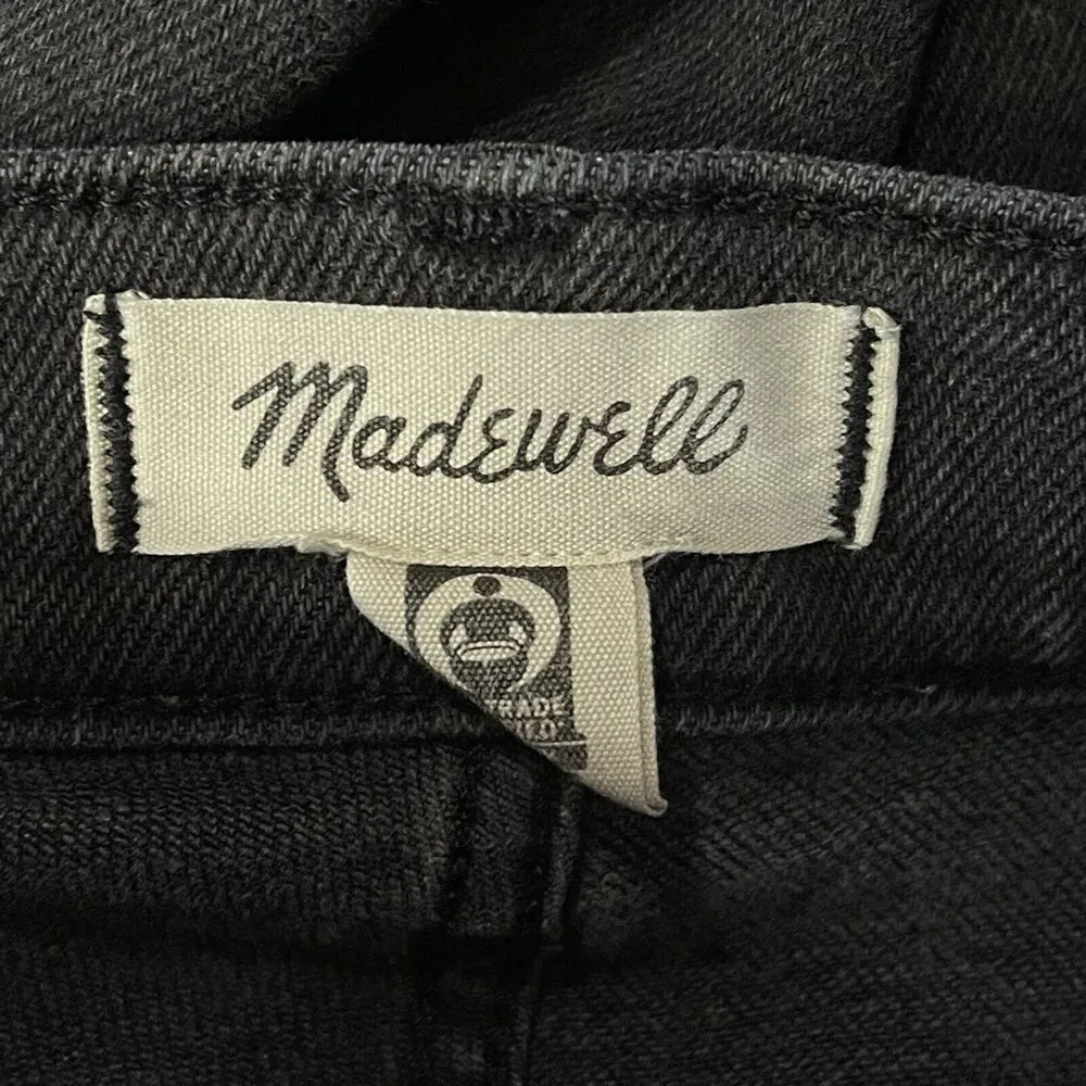 Madewell SZ 26 Cali Demi-Boot Jeans Mid-Rise Stretch Pockets Zip-Fly Gray - Image 7