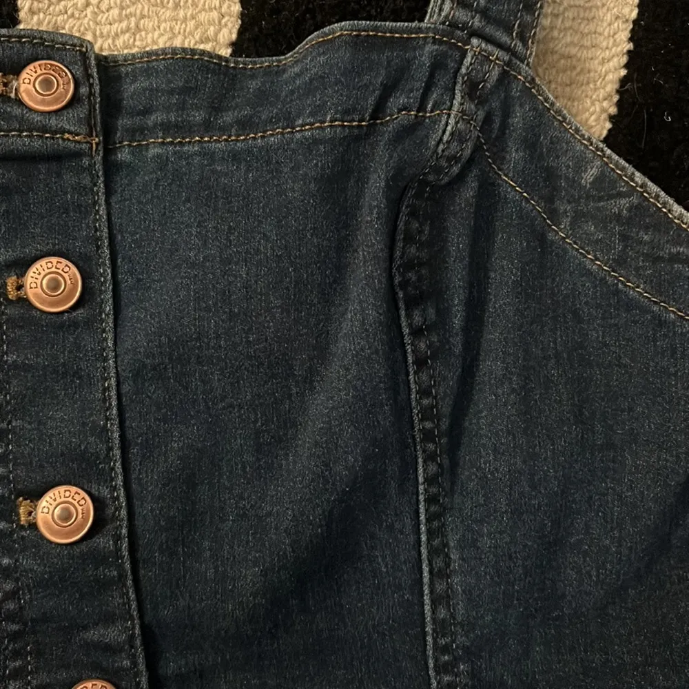 H&M denim jumper mini dress - Image 7