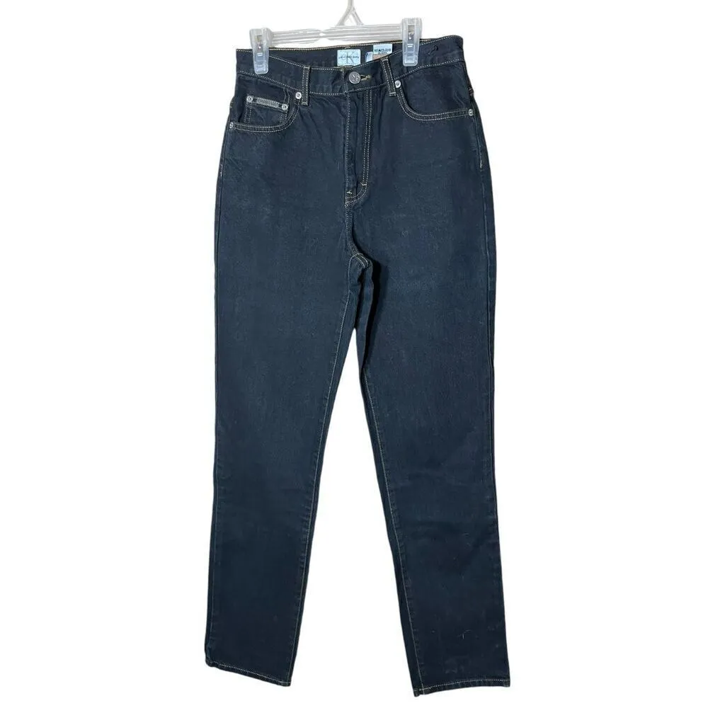 Calvin‎ Klein Dark Wash Straight Leg Jeans Size 4 - Image 4
