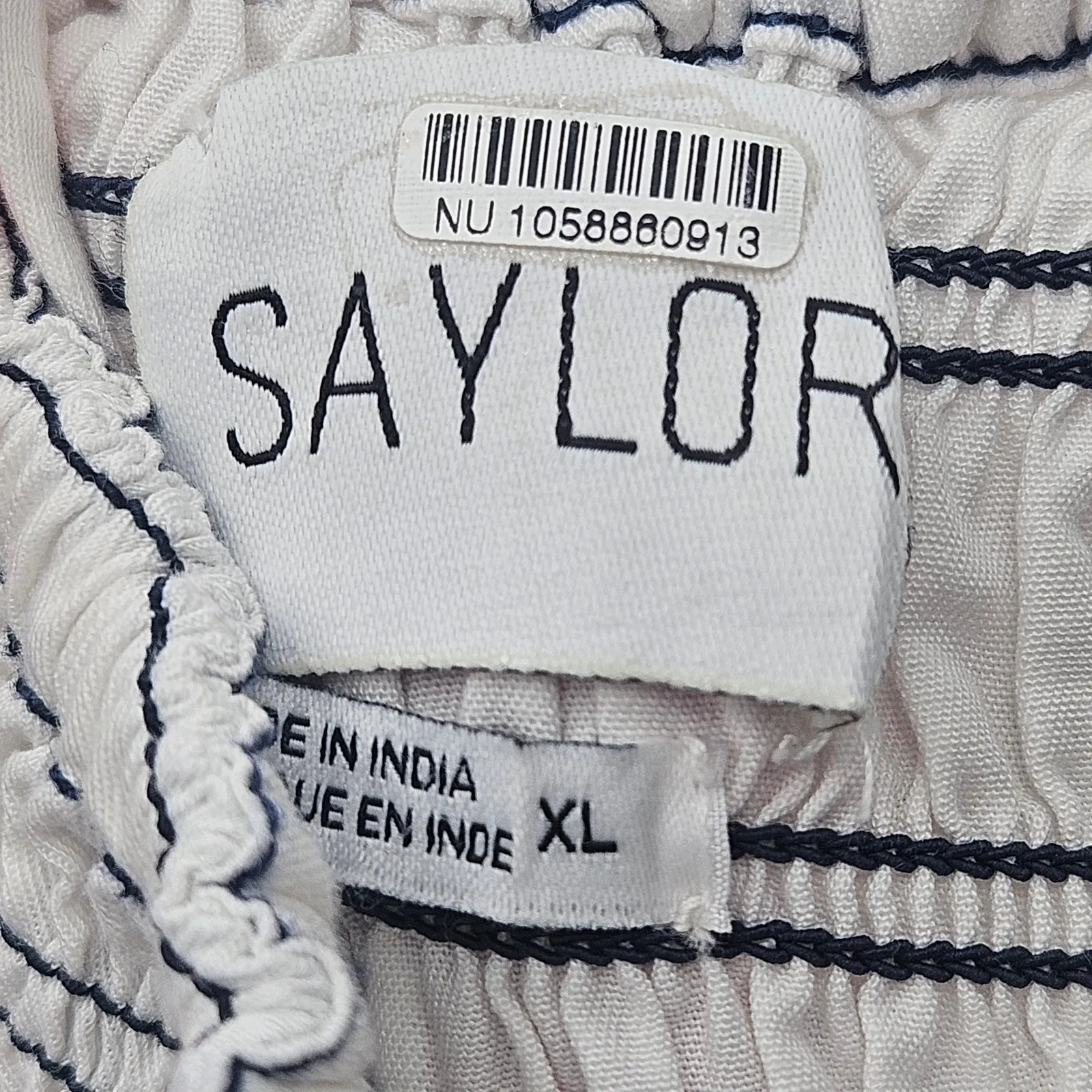 Saylor Adalene Midi Dress‎ Pinstripe Sun Dress Sundress Size XL Preppy - Image 11