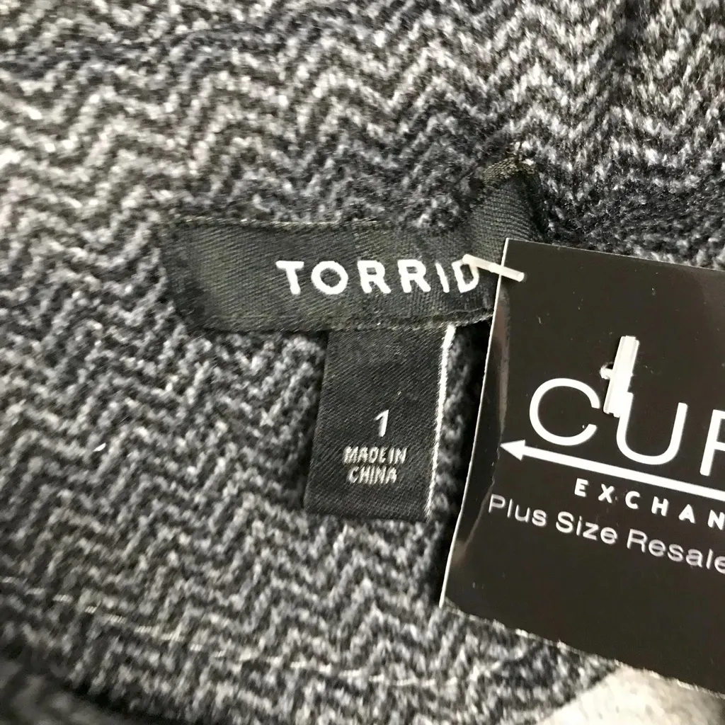 Torrid  Herringbone Double Breasted Peacoat Jacket - Size 14/16 (1) - Image 5