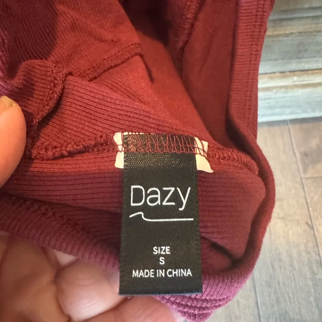 Dazy Women's Burgundy Tank Top Red - Image 4