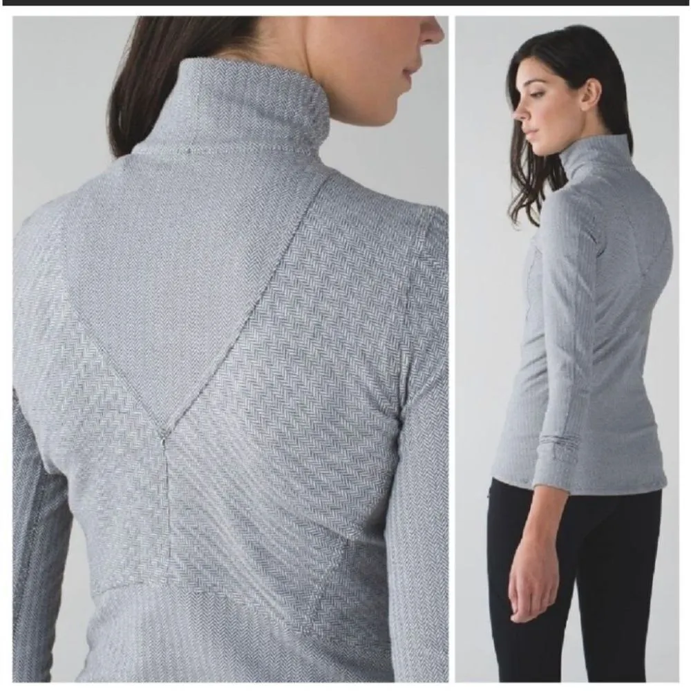 Lululemon Kanto Catch Me herringbone 4 athletic pullover - Image 4