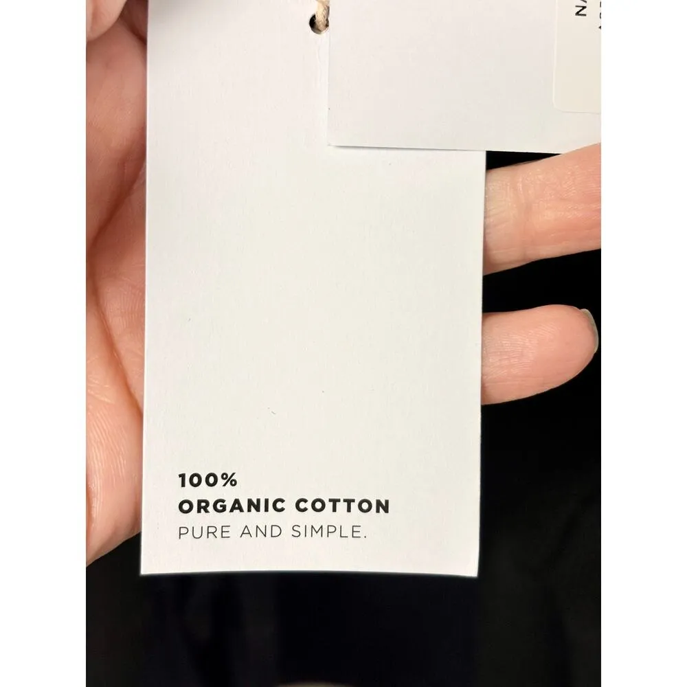 NWT ALIGNE Nadia Organic Cotton Long Sleeve Tie Knit Cardigan Black Women's M Size M - Image 6