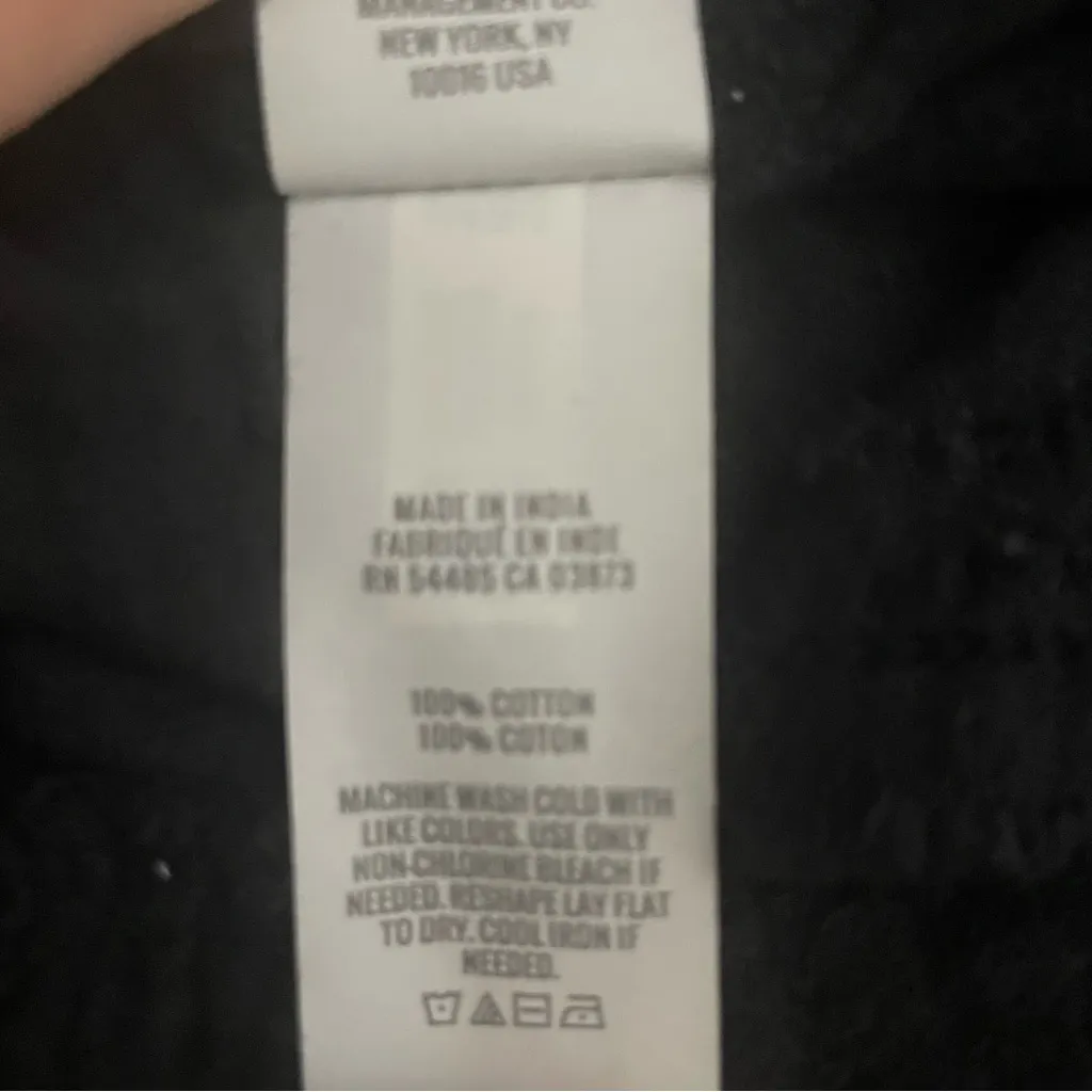 Aerie Pool to Party Tiered Mini Skirt Black Cotton Gauzy Drawstring Size Medium - Image 5