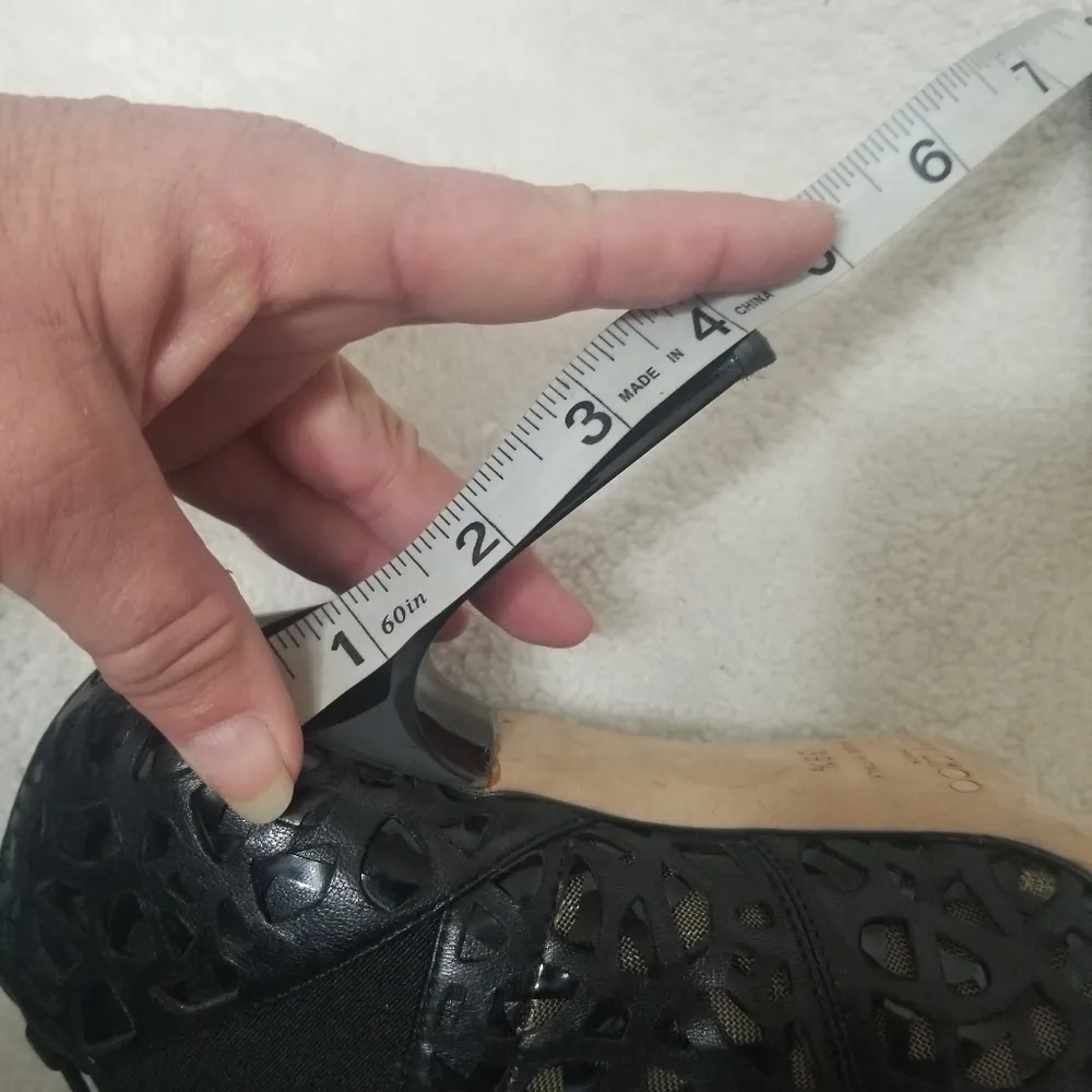 PRICE DROP-Jimmy Choo Tactic Napa Laser Cut Lace-Up Booties Size 39 1/2 - Image 7