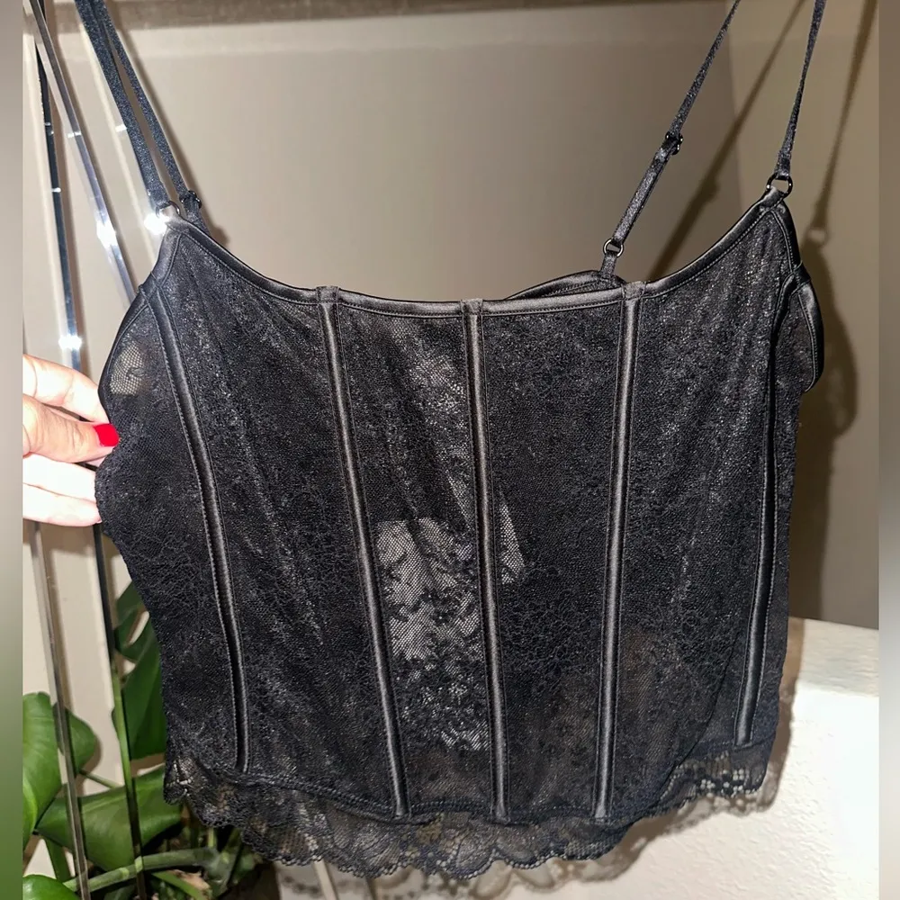 NWT ZARA CROP LACE CORSET - Image 4