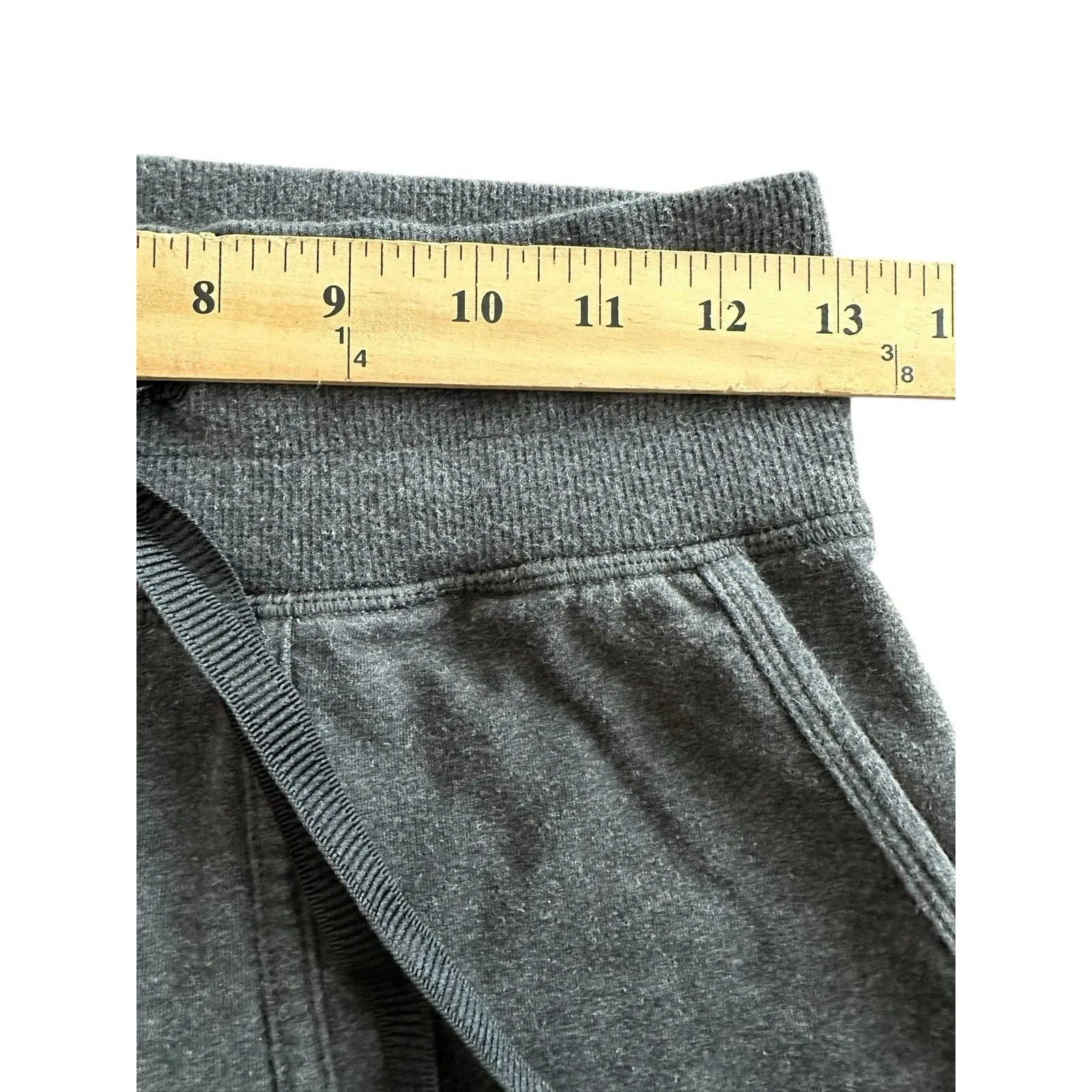 Lululemon Womens 4 Heather Black High Rise Stretch Joggers Pants‎ Pockets #QR4-6 - Image 6