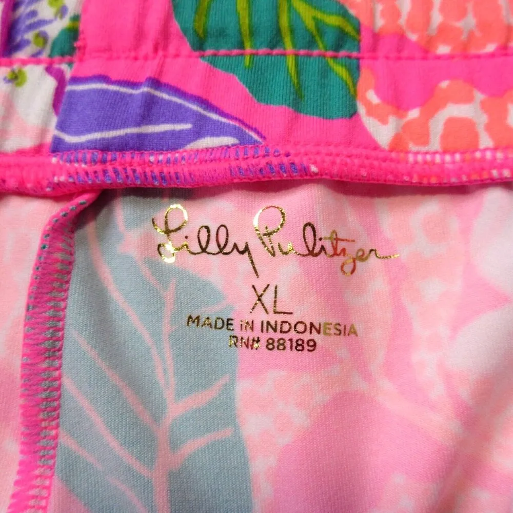 NWT Lilly Pulitzer Lillabeth in Pink Isle Best Of Freinds Jersey Jogger Pants XL - Image 5