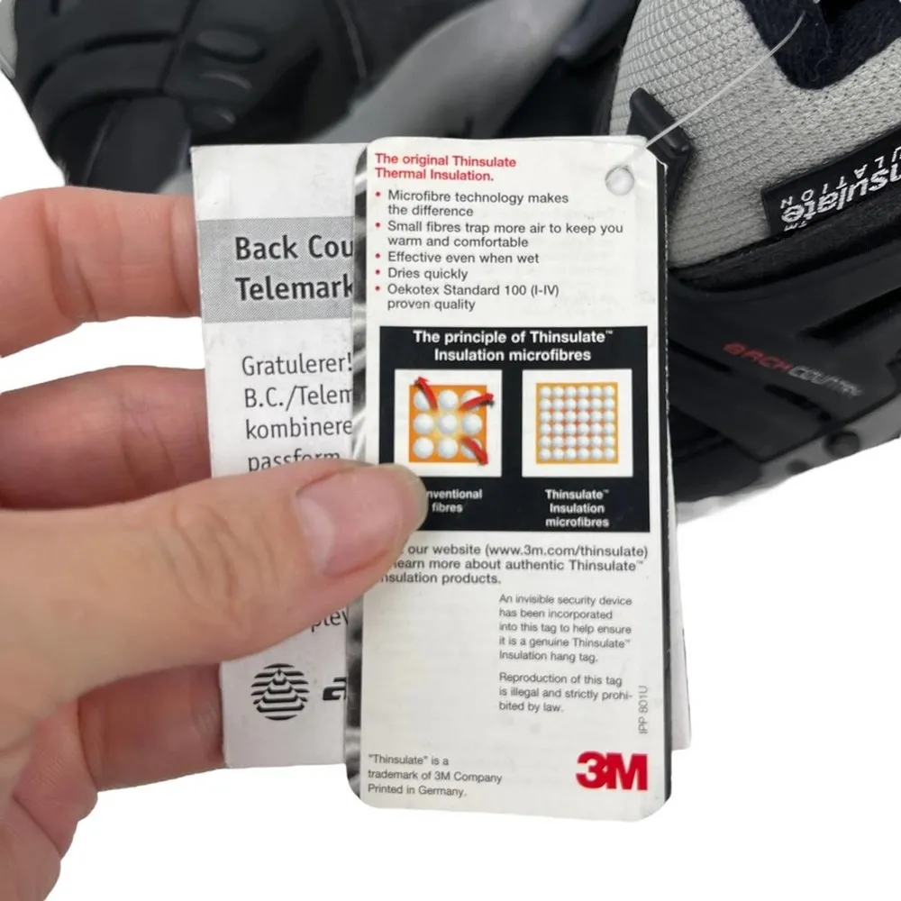 New Alpina BC 1550 Backcountry Telemark Black Gray Ski Boots Size 36 - Image 10