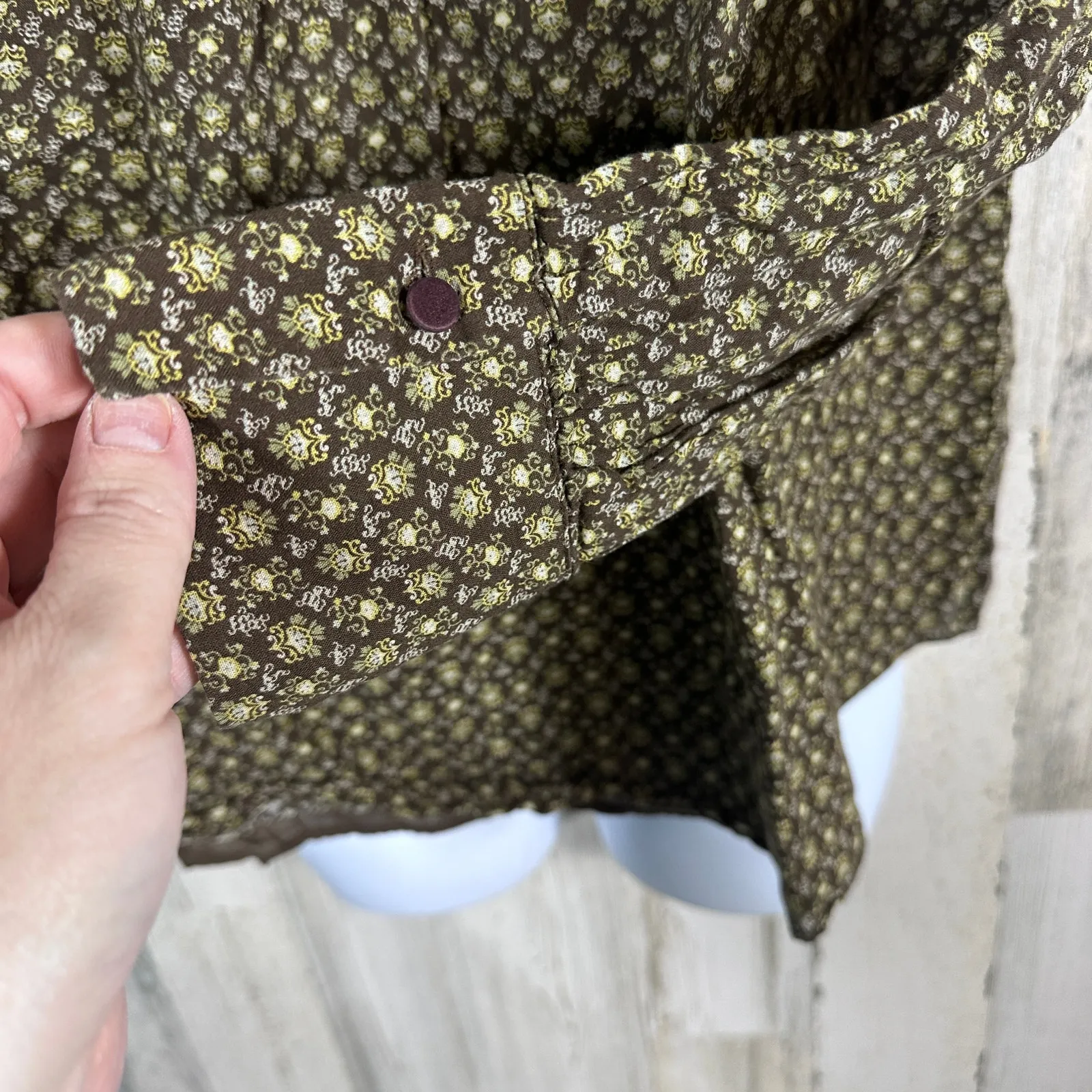 Rebecca Taylor Feather Fleur Smocked Blouse – Size 6 – Cotton Floral Boho Chic - Image 8