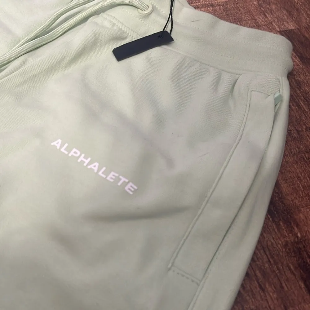Alphalete Women's Essential Core Athletic Shorts GREEN - Image 3