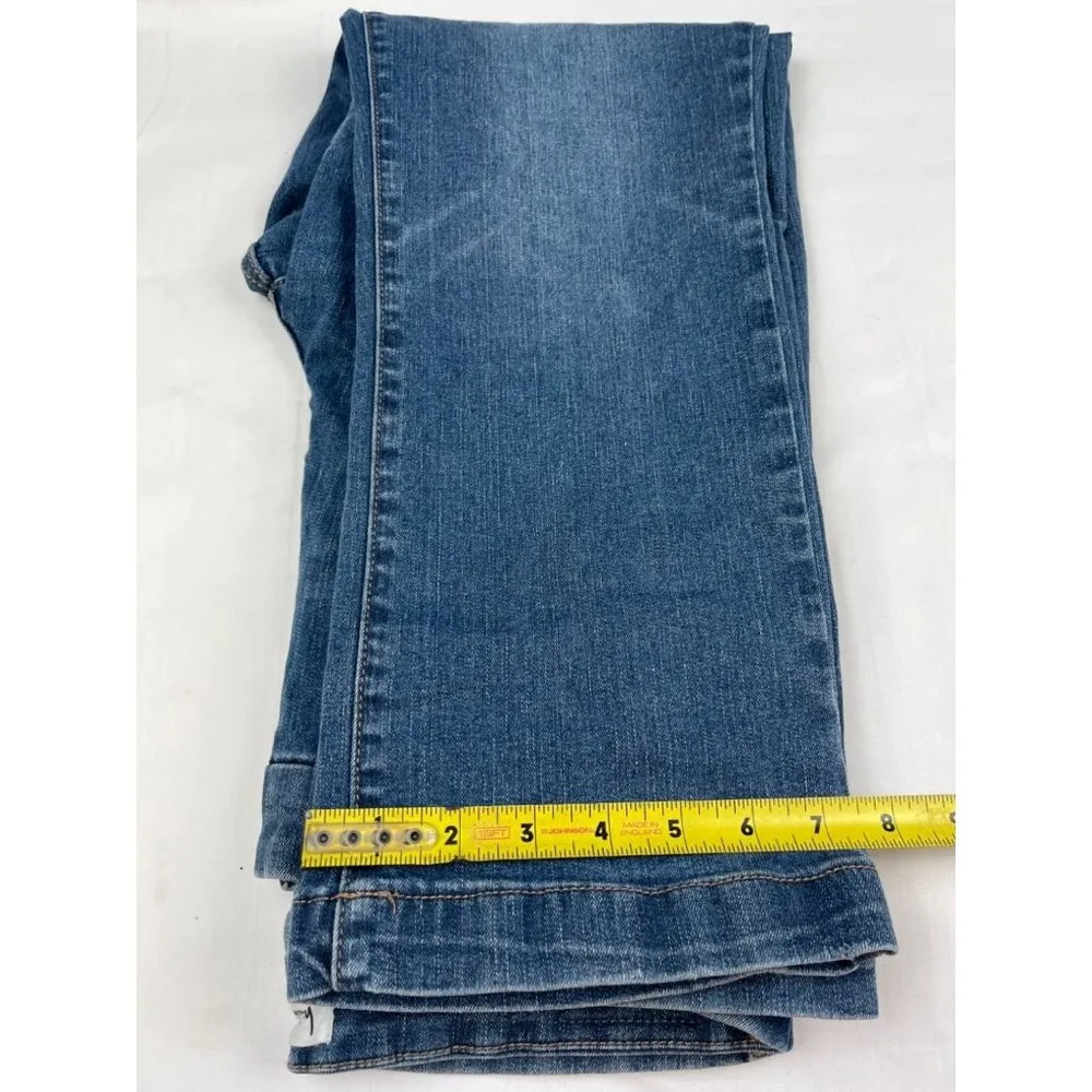 Nicole Miller Women' Blue Jeans High Rise Boot Size 8 (30x26) SKU 4601 - Image 9