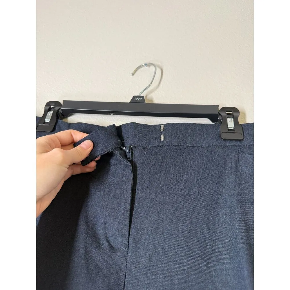 Lane Bryant Elastic Waist Pull On Career Pants Womens Sz 20 Navy Blue Business - Image 2