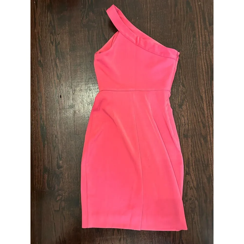 NBD Pink One Shoulder Mini Dress Size XXS - Image 2