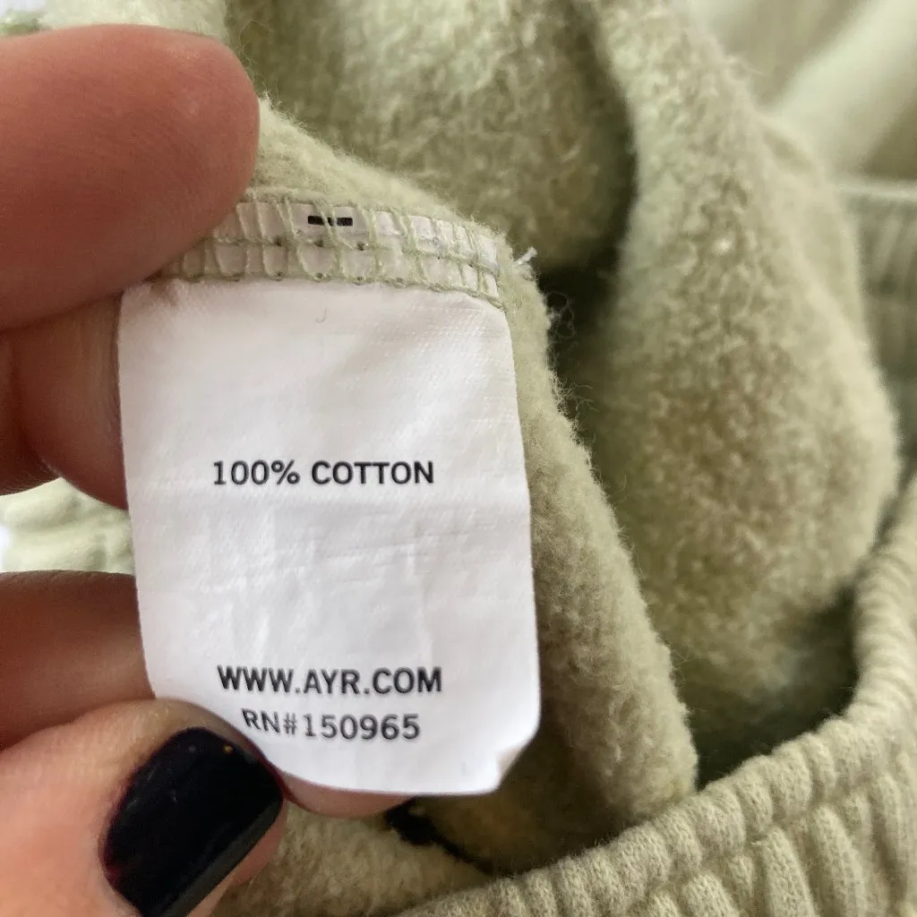 AYR The Sweatpant Womens Small Matcha Green Jogger Cotton Lounge Athleisure Cozy - Image 6