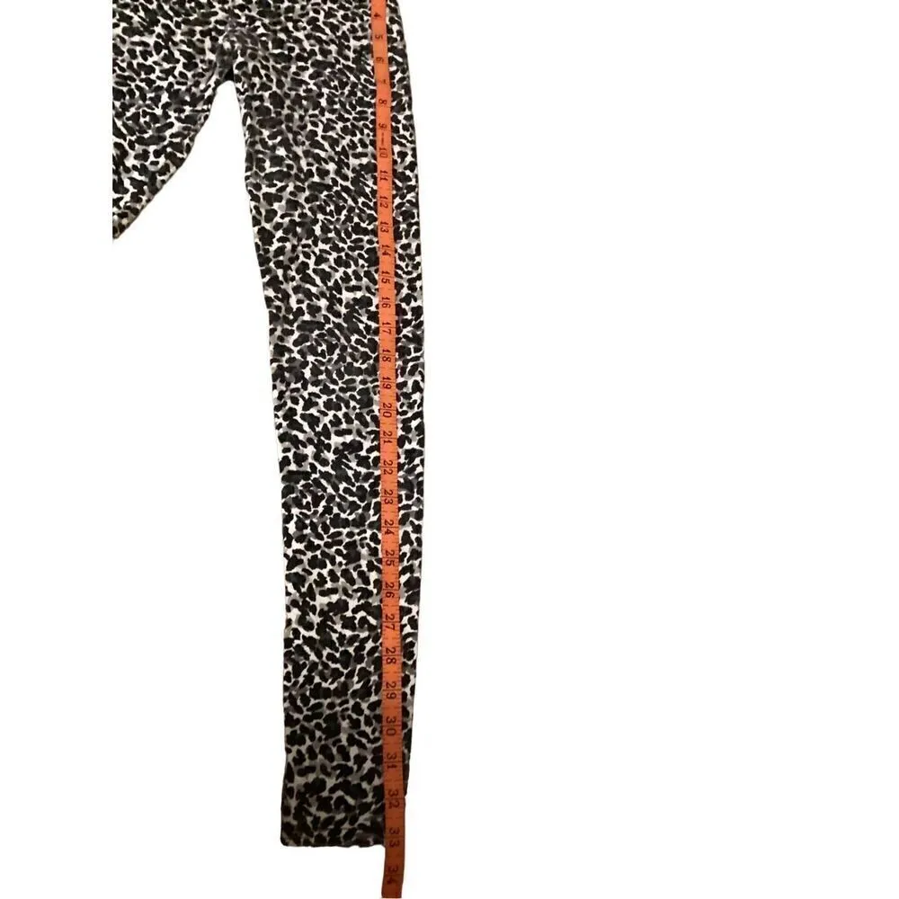 Y2K Vintage Nordstrom Leopard Print Leggings Pants Animal Print - Image 8