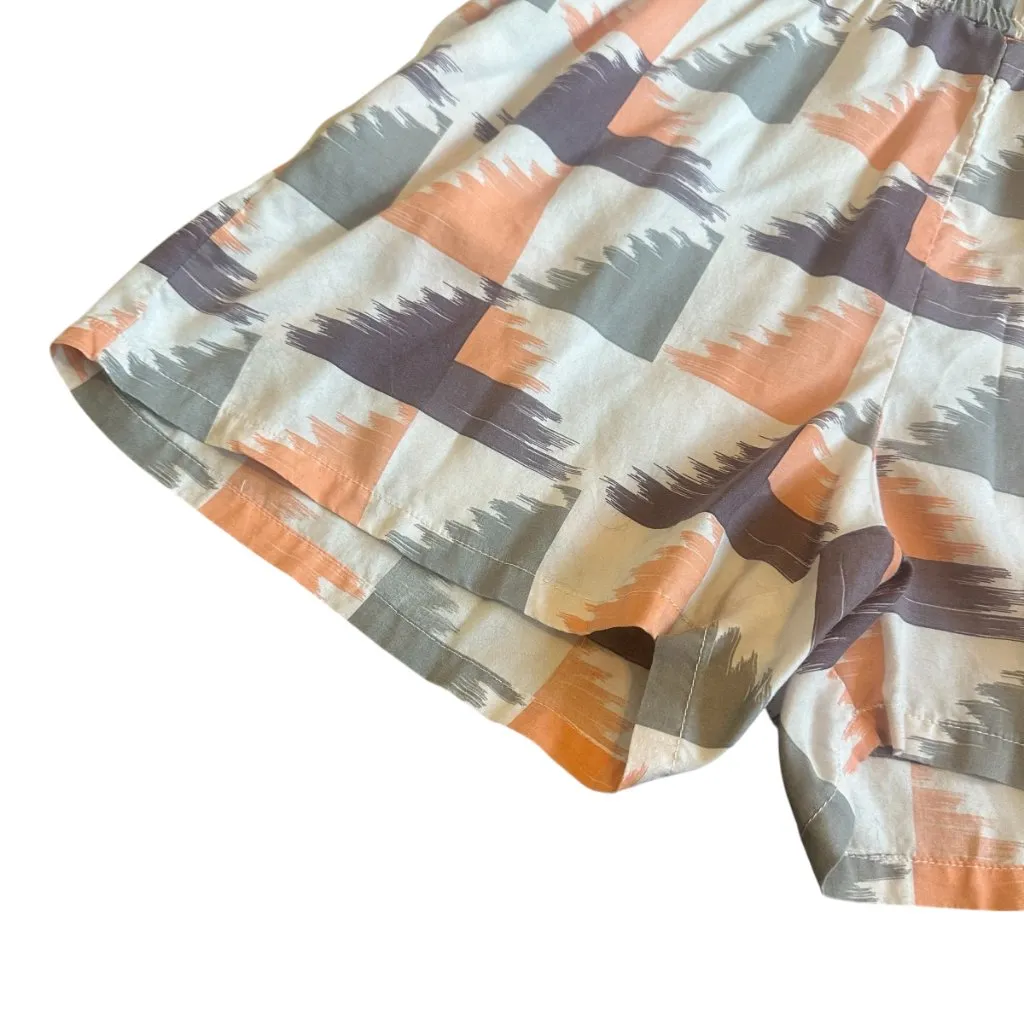 Prana Franny Romper Sleeveless Racerback Shorts Pockets Fun Print Size Medium - Image 6