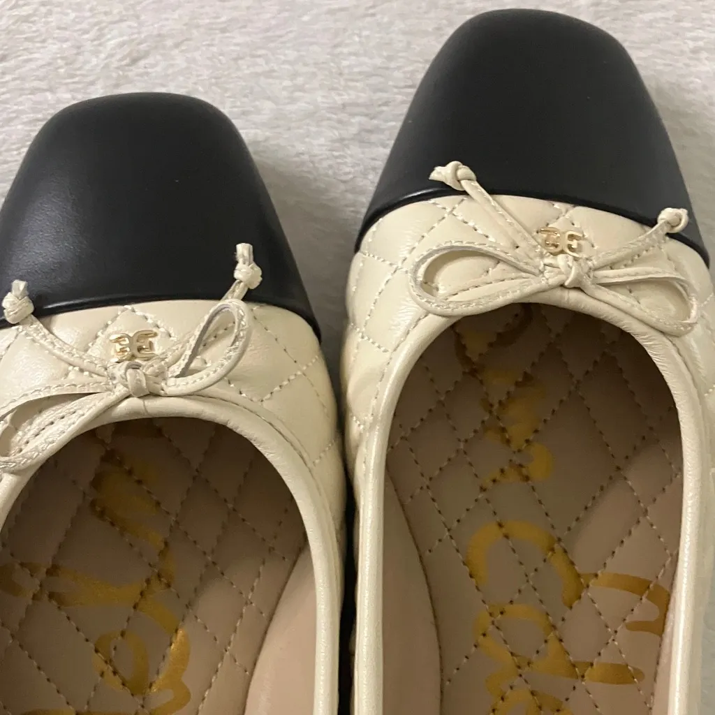 Sam Edelman Ivory Quilted Flats - Image 3