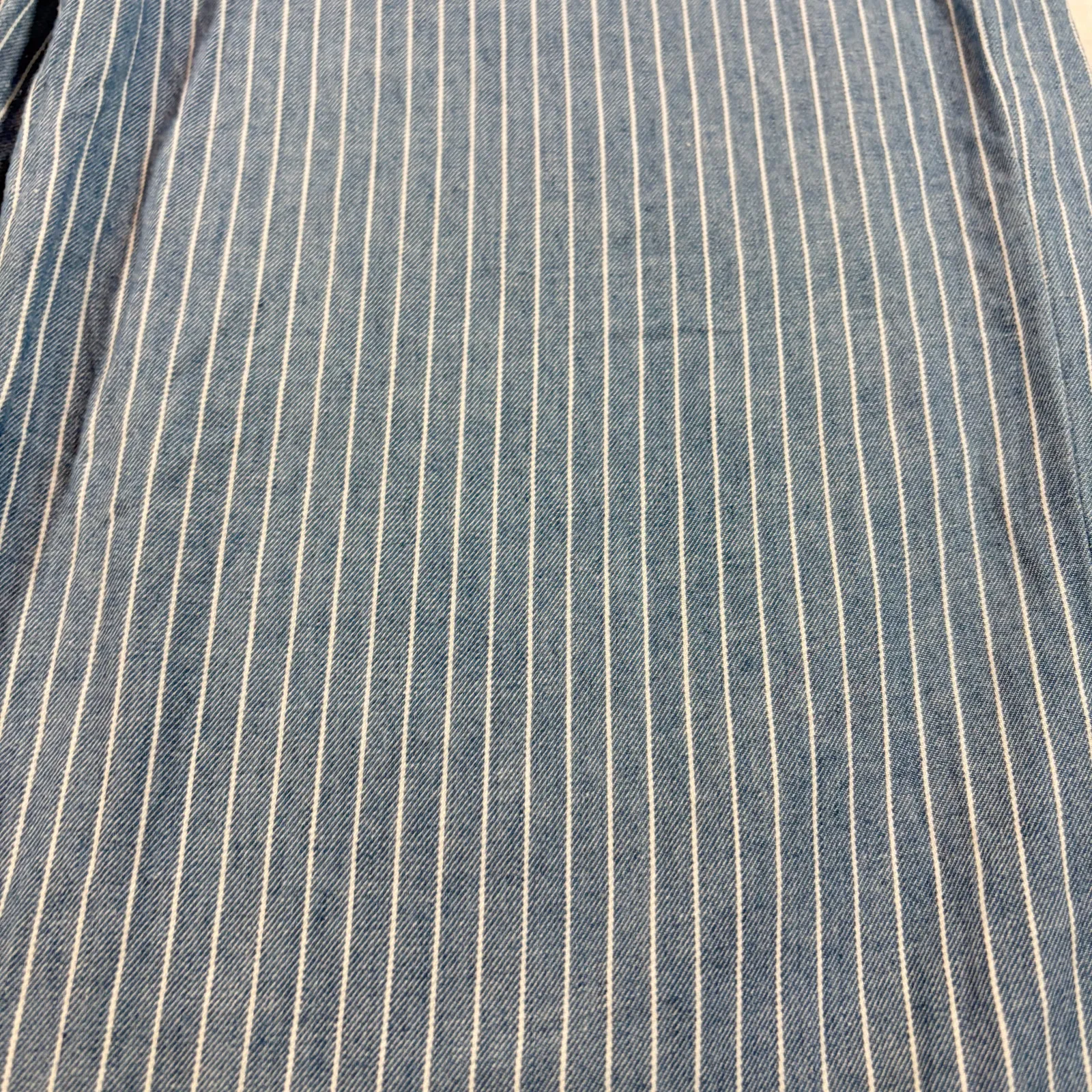 Habitual womens wide leg pinstripe lightweight denim pants.  Size 0/25. boho - Image 2