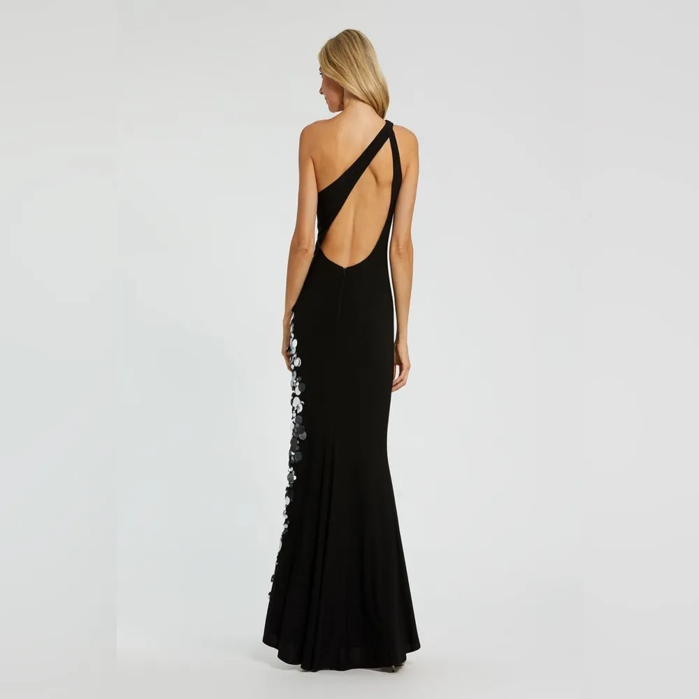 MAC DUGGAL, High Slit One-Shoulder Cutout Dress,Size Small, $295 - Image 3