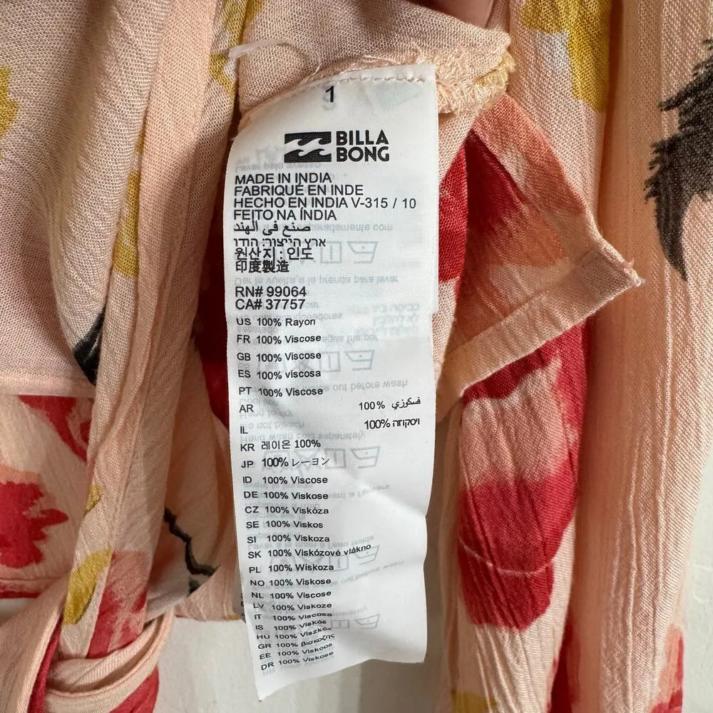 Billabong Desert Sunrise Floral Button Tie
Front Top Size Medium - Image 5