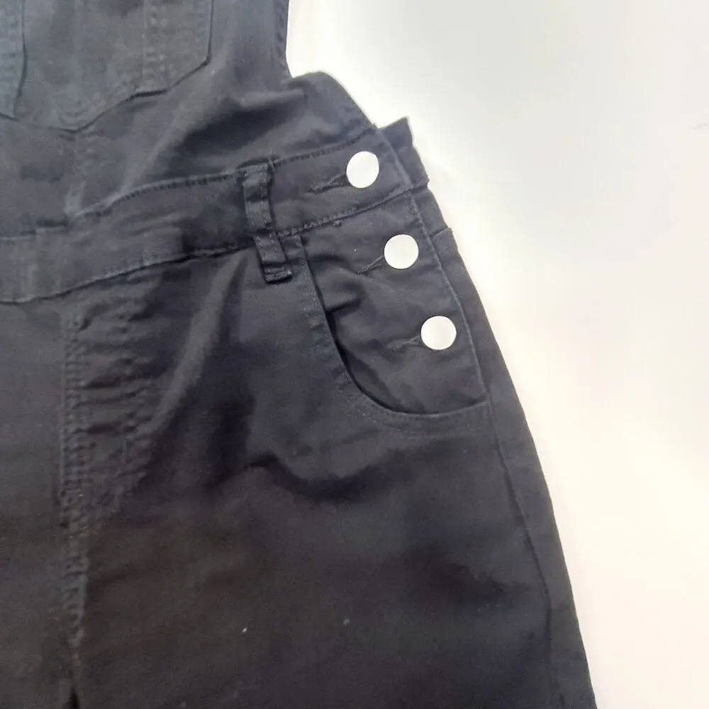 Superdown Gia Denim Overalls in Black Small - Image 6